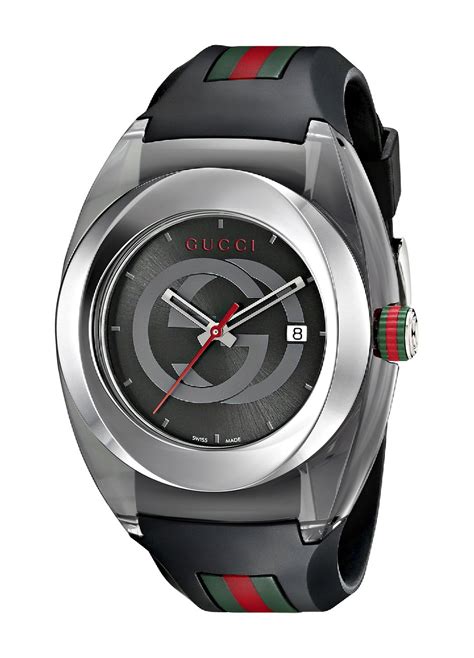 rubber gucci watch men|gucci watch with rubber strap.